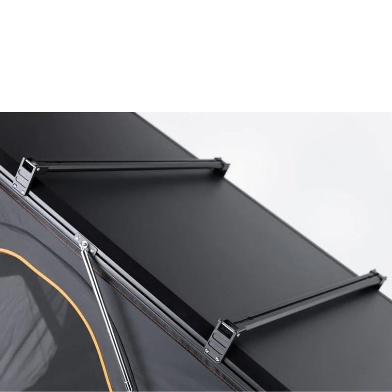 tentbox-cargo-hard-shell-roof-top-tent-open-side-view-with-optional-cross-bars