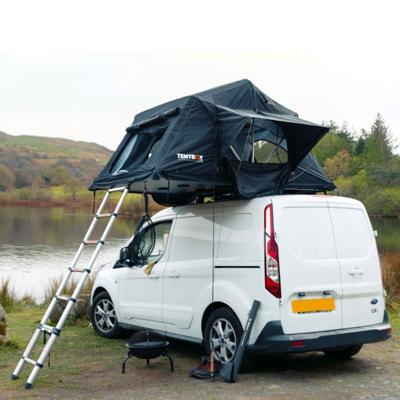 tentbox-lite-1-0-soft-shell-roof-top-tent-black-open-rear-view-on-vehicle-in-nature