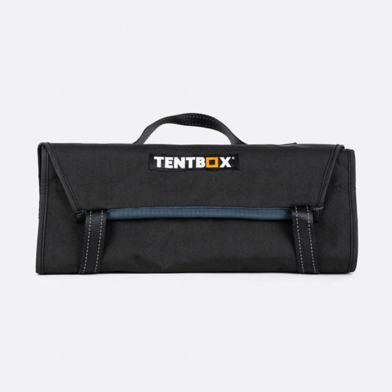tentbox-utility-pockets-slate-gray-closed-front-view-on-white-background