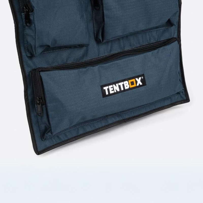 tentbox-utility-pockets-slate-gray-open-front-view-last-pocket-on-white-background