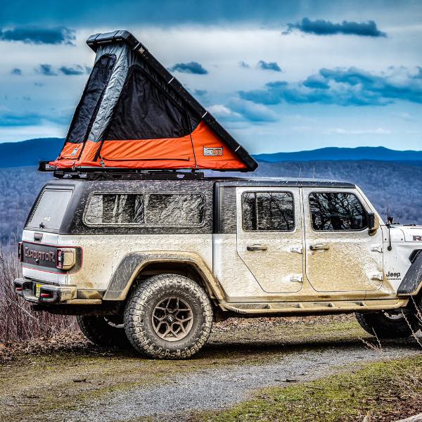 gladiator roof tent Badass Rugged Clamshell Roof Top Tent