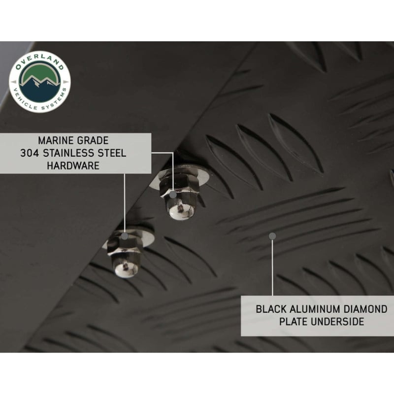 overland-vehicle-systems-bushveld-hard-shell-roof-top-tent-black-aluminum-diamond-plate-underside-view