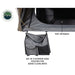 overland-vehicle-systems-bushveld-hard-shell-roof-top-tent-open-entrance-view-with-shoe-pouch