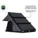 overland-vehicle-systems-mamba-hard-shell-roof-top-tent-open-front-corner-view-cross-bars-compatible-with-yakima-and-thule-accessories