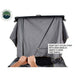 overland-vehicle-systems-mamba-hard-shell-roof-top-tent-open-rear-view-with-operating-instructions