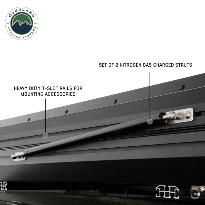 overland-vehicle-systems-sidewinder-hard-shell-roof-top-closed-profile-view-with-gas-struts-and-t-rail-description
