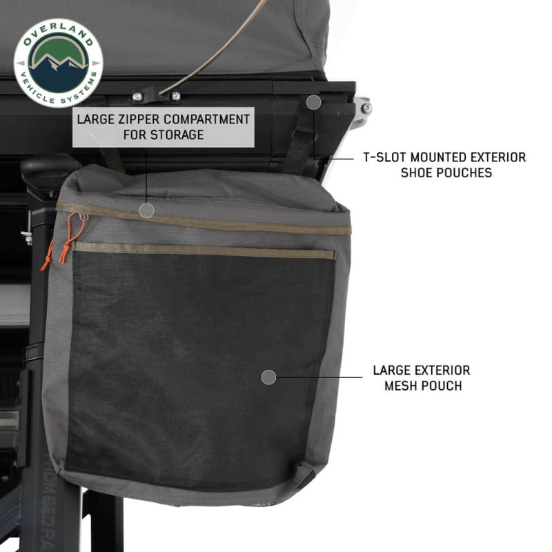 overland-vehicle-systems-sidewinder-hard-shell-roof-top-tent-open-side-view-with-shoe-pouch