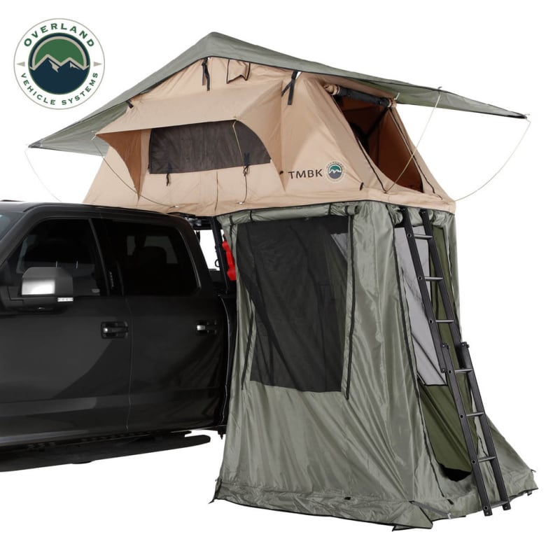 rooftop camping tent for car Overland Vehicle Systems TMBK 3 Person Roof Top Tent